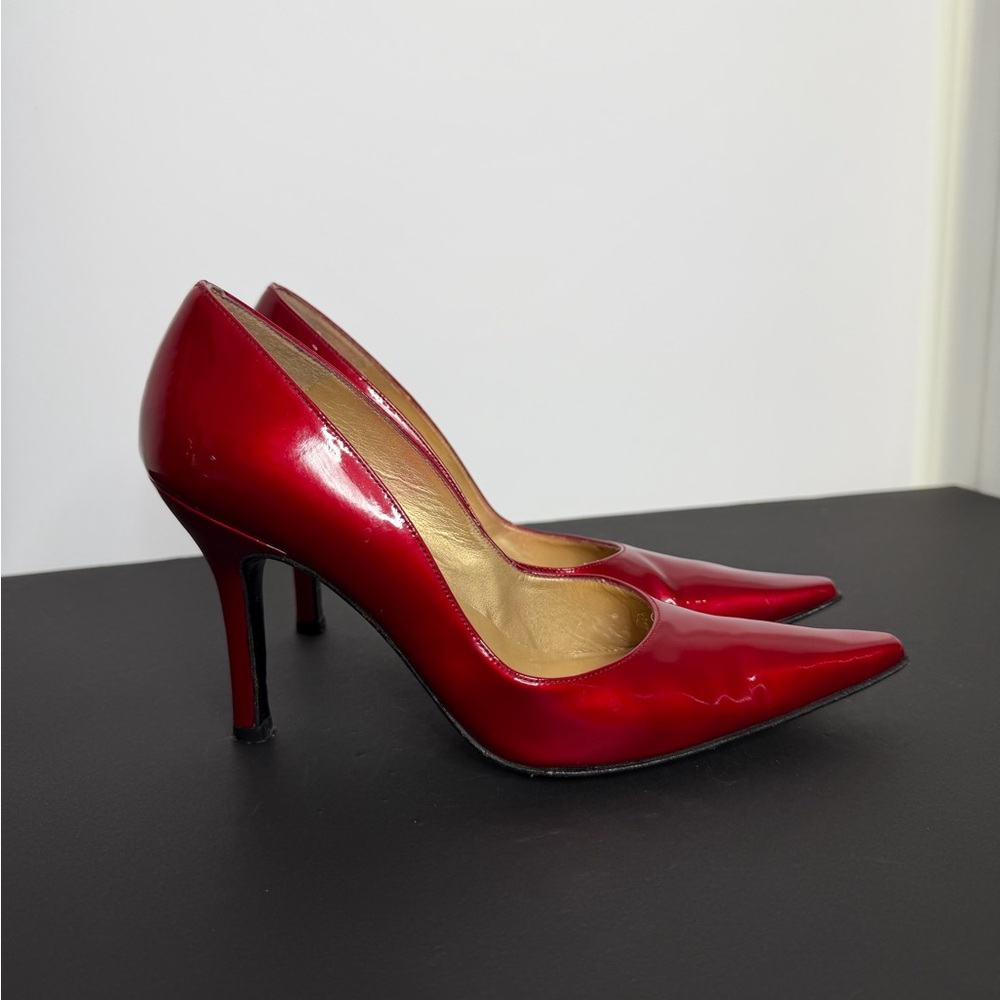 Stuart Weitzman Glossy Red Heels